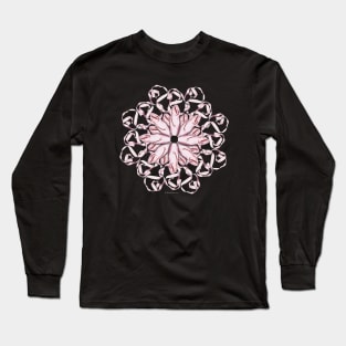 Ballet Pointe Shoe Pattern (Pink) Long Sleeve T-Shirt